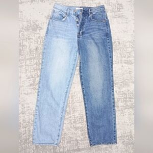 PacSun 2 Tone Button Fly High Waist Women's Dad Jeans Size 26